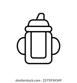 baby sippy icon simple vector symbol