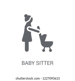 Baby sitter icon. Trendy Baby sitter logo concept on white background from Professions collection. Suitable for use on web apps, mobile apps and print media.