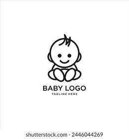 baby sitting logo, design inspiration, illustration, vector