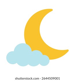Baby Sleep Theme with Moon and Cloud
