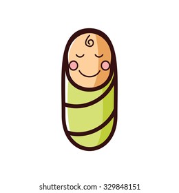Baby Sleep Vector Icon