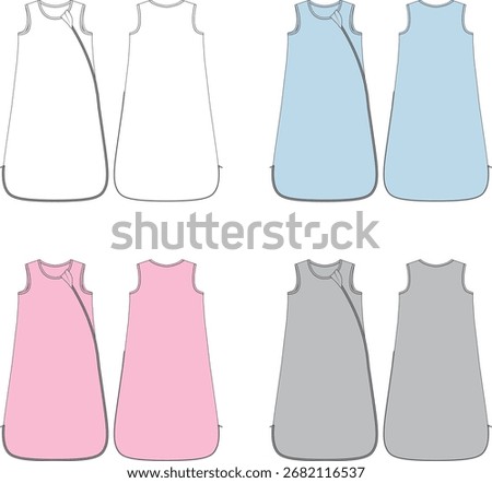 Baby Sleeping Bag Editable Template