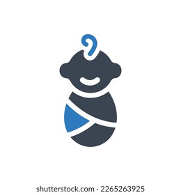 Baby sleeping bag icon. Illustration isolated on white background