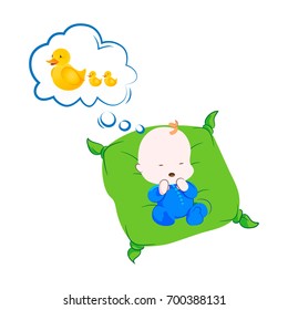Baby is sleeping, dreaming