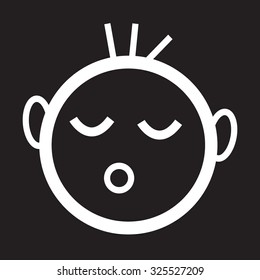 baby sleeping  icon