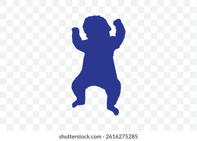 baby sleeping silhouette icon eps 10