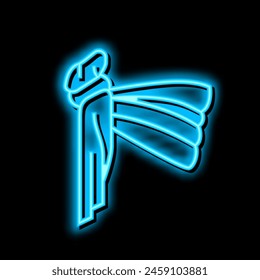 baby sling neon light sign vector. baby sling illustration