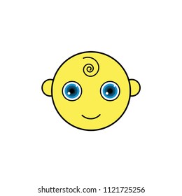 Baby smile vector sign symbol