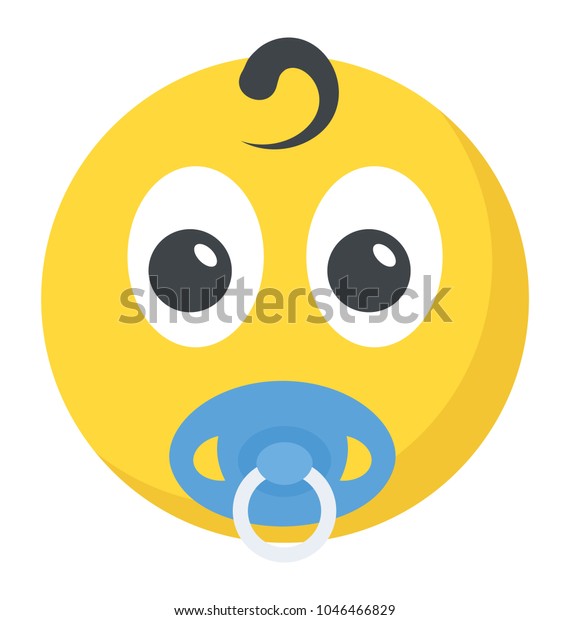 Bebe Souriant Avec Icone Emoticon Pacifier Image Vectorielle De Stock Libre De Droits Bebe Souriant Avec Icone Emoticon Pacifier Image Vectorielle De Stock Libre De Droits