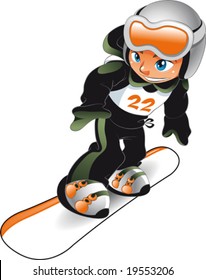 Baby Snowboarder