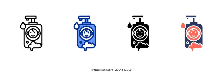 Baby Soap icon definir coleção de vários estilos