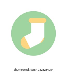 baby sock design, Child newborn childhood object innocence and little theme Vector illustration