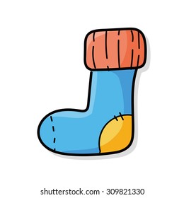 baby sock doodle