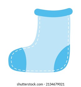 baby sock icon isolated flat