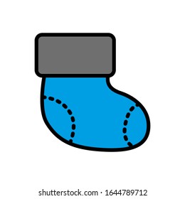 Baby sock icon vector sign and symbol on trendy design