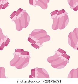 baby socks , cartoon seamless pattern background