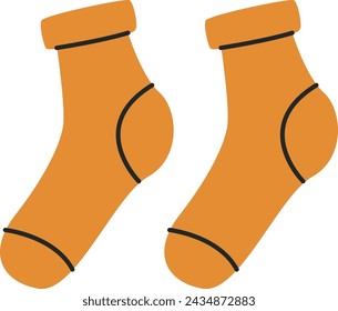 Baby Socks Clothes Vector Illustration