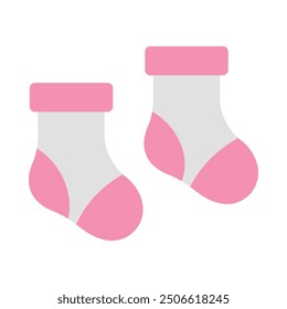 Baby Socks Flat Icon Design For Personal nad Commercial Use