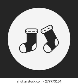 baby socks icon