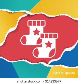 baby socks icon