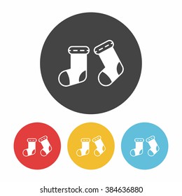 baby socks icon