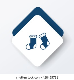 baby socks icon