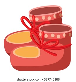 Baby socks icon. Cartoon illustration of baby socks vector icon for web