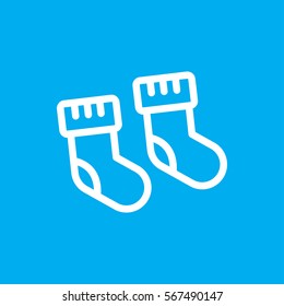 baby socks icon illustration isolated vector sign symbol