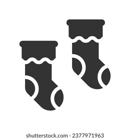Baby socks Icon, Vector Graphics