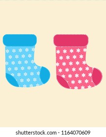 Baby Socks Illustration