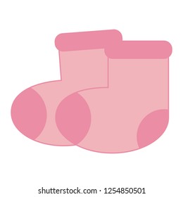 Baby socks isolated