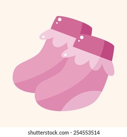 baby socks theme elements
