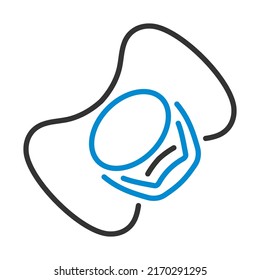 Baby Soother Icon. Editable Bold Outline With Color Fill Design. Vector Illustration.