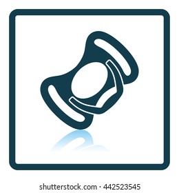 Baby soother icon. Shadow reflection design. Vector illustration.