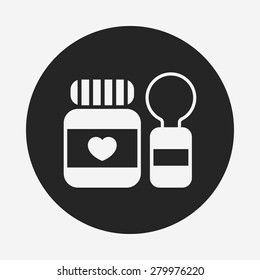 baby spoon and fork icon