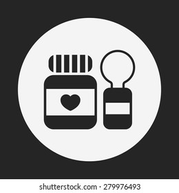 baby spoon and fork icon