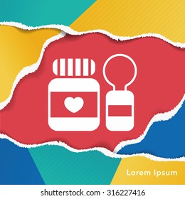 baby spoon and fork icon