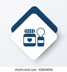 baby spoon and fork icon