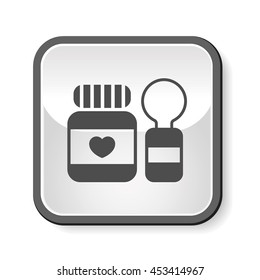 baby spoon and fork icon
