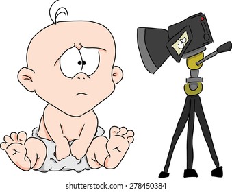 Baby Stage Fright And Camera