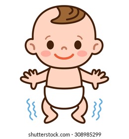 21 Baby Standing Diapers Asian Stock Vectors, Images & Vector Art |  Shutterstock