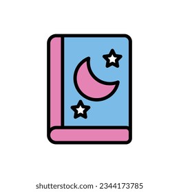 Baby Story Book Icon Vector Illustration