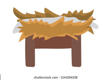 baby straw cradle isolated icon vector illustration design