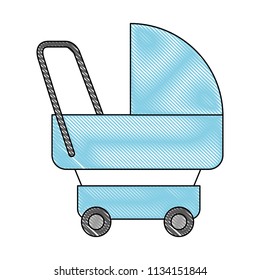 baby stroller carriage accessory icon