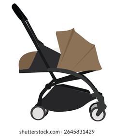 baby stroller, Children pram, baby carriage vector 
