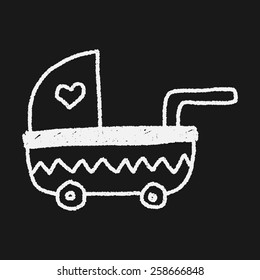baby stroller doodle drawing