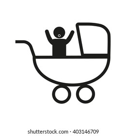 baby stroller, icon,