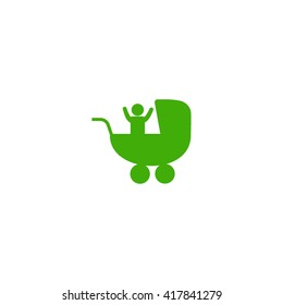 baby stroller, icon,