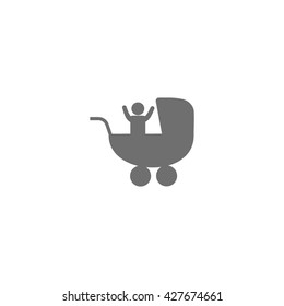 baby stroller, icon,