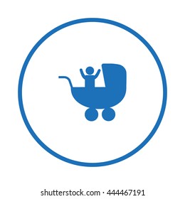 baby stroller, icon,
